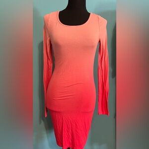 #216 Pink ombré dress